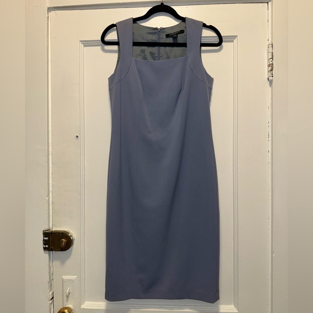Periwinkle Square Neck Shift Dress